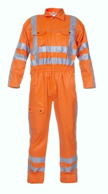 Vêtements et protections - Vêtement  - Combinaison d'été, taille L - EU52, Hi-Vis, orange, Hydrowear