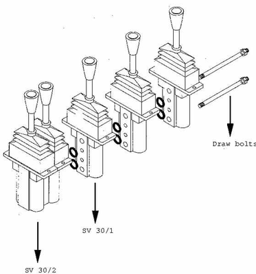 Pièces agricoles - Hydraulique - Levier servo SV30/2-B/01G-001A