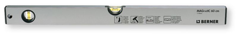 Equipement d'atelier - Equipement d'atelier divers - Niveau aluminium magnétique 600 mm (par 1)