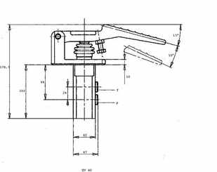 Pièces agricoles - Hydraulique - Commande servo à pied SV40-B/0