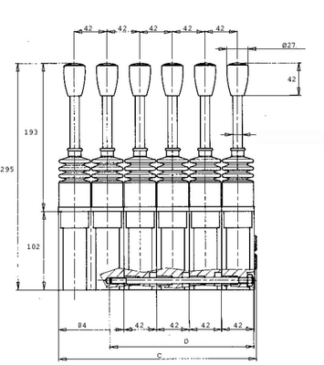 Pièces agricoles - Hydraulique - Levier servo SV 30/3