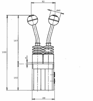 Pièces agricoles - Hydraulique - Levier servo SV20-1-B01-G001A