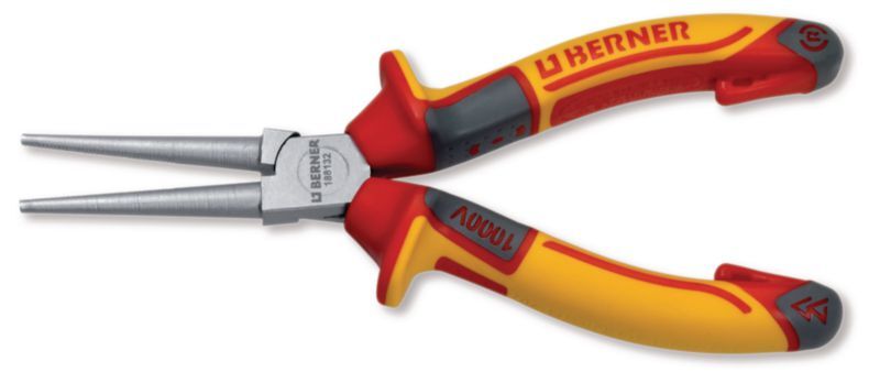 Outils - Outils divers - Pince bec rond isolé manche tri-matière spécial électricien longueur 160 mm (par 1)