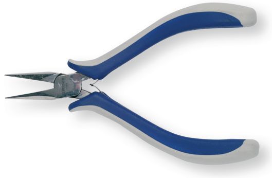 Outils - Outils divers - Pince électronique becs plats manche bi-matière spécial anti-statique longueur 120 (par 1)