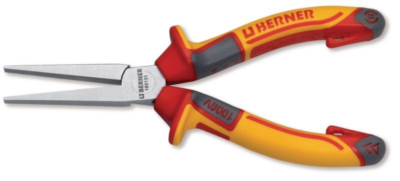 Outils - Outils divers - Pince bec plat isolé manche tri-matière spécial électricien longueur 160 mm (par 1)