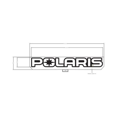 Pièces Quad & Motos - Pièces communes - DECAL-POLARIS,WHITE Polaris origine