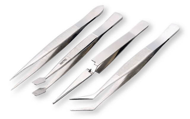 Outils - Outils divers - Set de 4 pinces brucelles de précision (par 1)