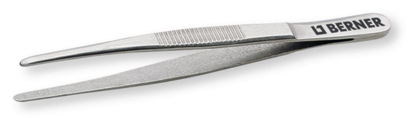 Outils - Outils divers - Pince brucelle droite bout rond inox longueur 140 mm (par 1)