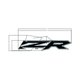 DECAL-RR.DOOR,MID,RZR,LH Polaris origine