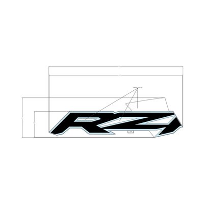 Pièces Quad & Motos - Pièces communes - DECAL-RR.DOOR,MID,RZR,RH Polaris origine
