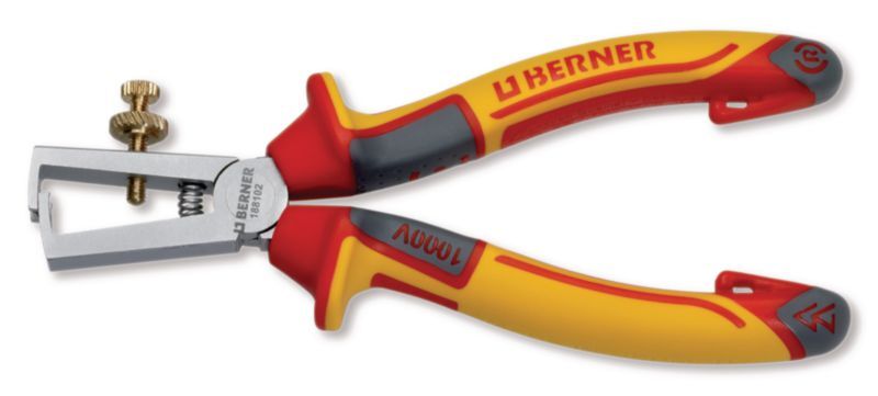 Outils - Outils divers - Pince à dénuder isolée manche tri-matière spécial électricien longueur 160 mm (par 1)