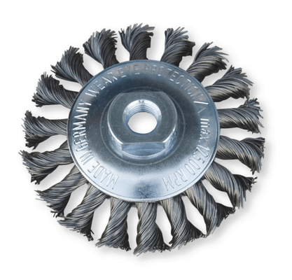 Electroportatif - Electroportatif divers et accessoires - Disque rotatif fils inox diamètre 115 mm pour meuleuse avec filetage 14x200, vitesse rotation 15000 trs/min. (par 1)