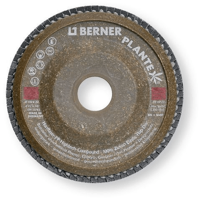 Electroportatif - Electroportatif divers et accessoires - Disque à lamelles zirconium bombé 125 mm grain 120 plaque en chanvre incurvée à 6° (par 1)