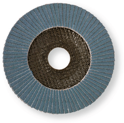 Electroportatif - Electroportatif divers et accessoires - Disque à lamelles zirconium bombé 125 mm grain 40 plaque fibre de verre incurvée à 10° (par 1)