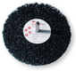 Disque de nettoyage 3M noir avec mandrin 150mm (par 1)