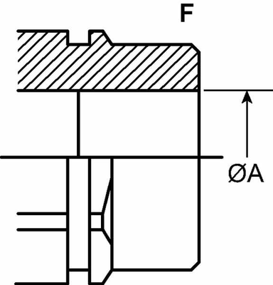Pièces agricoles - Hydraulique - Coupleur mâle viton VVS 3/8BSP