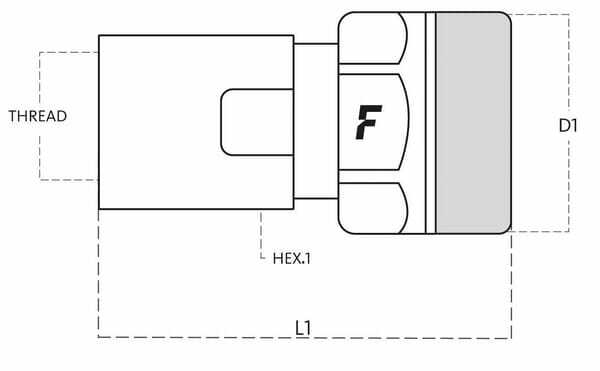 Pièces agricoles - Hydraulique - Coupleur femelle VVS 1" BSP