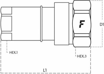 Pièces agricoles - Hydraulique - Coupleur femelle VVM 3/8 BSP