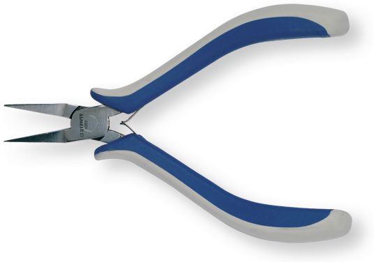 Outils - Outils divers - Pince élecronique becs fins manche bi-matière spécial anti-statique longueur 120 (par 1)