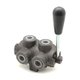 Robinet à boisseau cylindrique 6V en T sorties 1/2