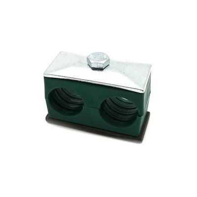 Pièces agricoles - Pièce divers - Collier de fixation double pour tube diamètre 22