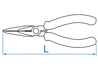 Outils - Outils divers - Pince-becs demi-ronds coudés 150mm
