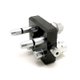 Platine mobile 2 postes taille 3/8 sorties FG3/8 + prise electrique