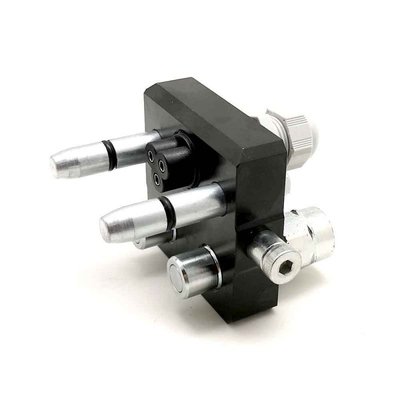 Pièces agricoles - Pièce divers - Platine mobile 2 postes taille 3/8 sorties FG3/8 + prise electrique