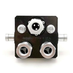 Pièces agricoles - Pièce divers - Platine mobile 2 postes taille 3/8 sorties FG3/8 + prise electrique
