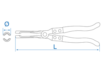 Outils - Outils divers - Pince extraction bagues étanchéité guides soupapes