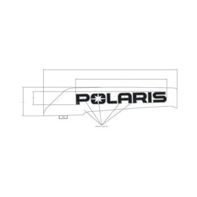 Pièces Quad & Motos - Pièces communes - DECAL-SD PNL TRIM, POLARIS ,RH Polaris origine