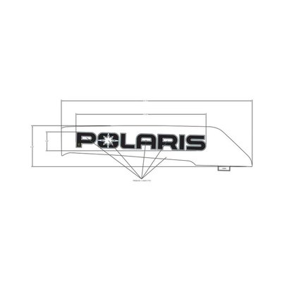 Pièces Quad & Motos - Pièces communes - DECAL-SD PNL TRIM, POLARIS ,LH Polaris origine