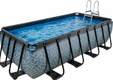 Piscine hors-sol 4x2x1 m pierre