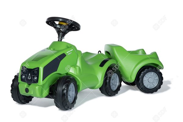Pièces agricoles - Merchandising - tracteur poussant 3060 avec remorque Deutz-Fahr origine
