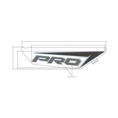 Pièces Quad & Motos - Pièces communes - DECAL-SIDE PANEL, PRO ,RH Polaris origine