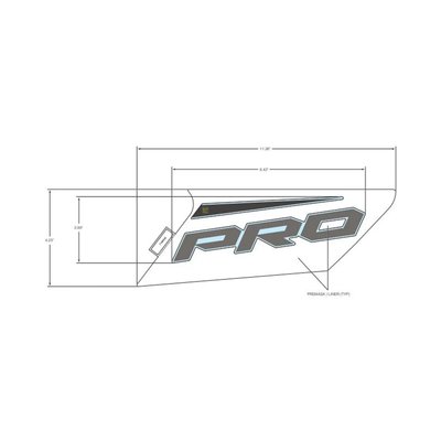 Pièces Quad & Motos - Pièces communes - DECAL-SIDE PANEL, PRO ,LH Polaris origine