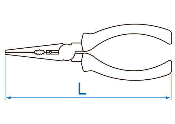Outils - Outils divers - Pince-becs demi-ronds 165mm