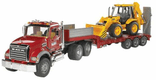 Mack camion avec remorque