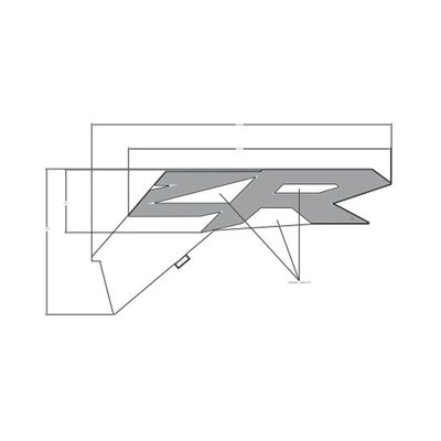 Pièces Quad & Motos - Pièces communes - DECAL-RR.DOOR,MID,RZR,LH Polaris origine