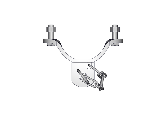 Materiels - Accessoires 0Kg-5Kg - DEMI BRIDE TREFLE D.102MM 1D A L'AXE