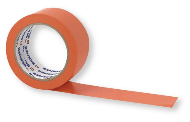Pièces agricoles - Consommables / Nettoyants - Ruban PVC orange 0,10mmx75mmx33m utilisation de 0 à +70°C diamètre madrin 76mm (par 1)