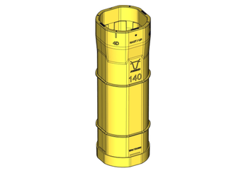 Materiels - Accessoires 5Kg-10Kg - FOURREAU TREFLE JAUNE D.140MM COMPLET