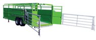 Bétaillère pose à terre 9 mètres – double essieu - freinage double ligne hydraulique