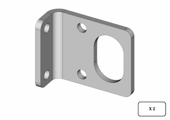 Materiels - Accessoires 0Kg-5Kg - PAIRE SUPPORT DE VERROU UNIVERSEL
