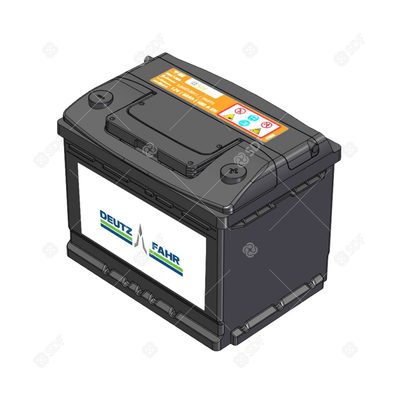 Pièces agricoles - Batterie - BATT 62 AH 540 A Deutz-Fahr origine