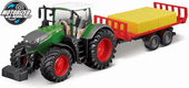 Tracteur Fendt 1050 vario et remorque à balles
