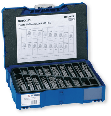 Electroportatif - Electroportatif divers et accessoires - BERA-clic+ n° 1 de 87 forets TOPline Silver HSS SP (par 1)