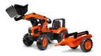 Tractopelle Kubota avec remorque