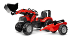 Tractopelle Case IH avec remorque