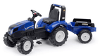 Tracteur NH avec remorque